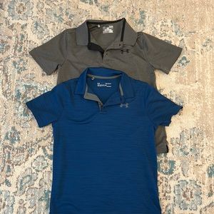 2 Under Armour Boys collared shirts